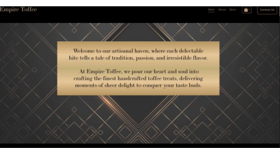 Empire Toffee website screenshot