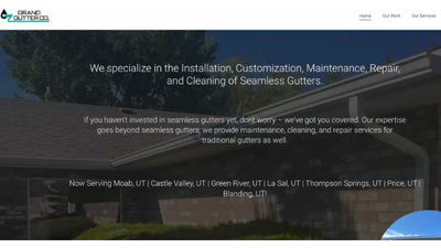 Grand Gutters website screenshot